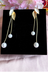 Petal Pearl convertible string earrings