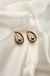 Gold & Silver plated vintage stud earrings