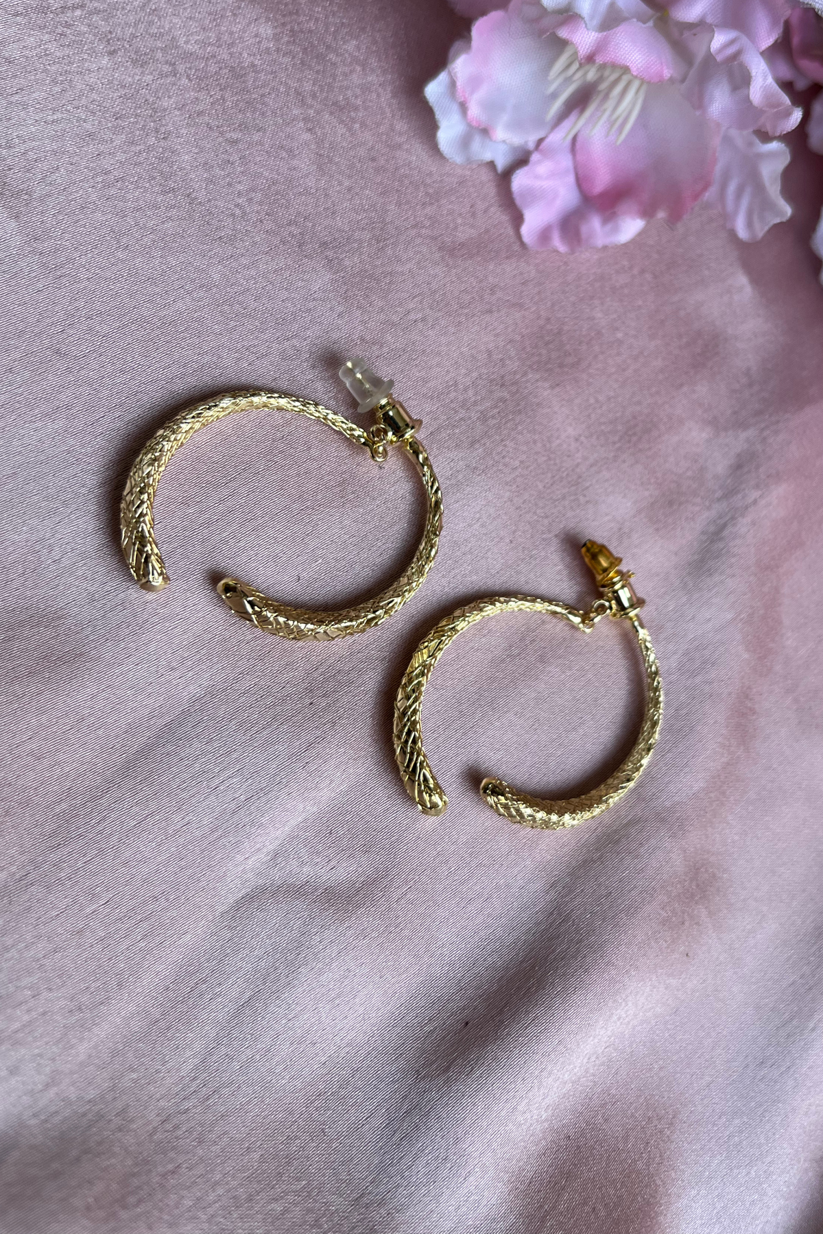 Golden eclipse detachable hanging earrings
